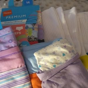 NEW Girls Lot Bikinis Briefs Socks Sz 12-14